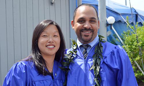 Two Nursing graduates