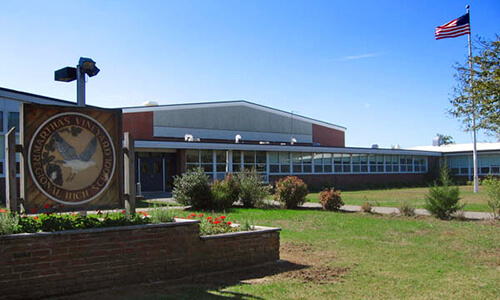 Exterior of Martha's Vineyard High School